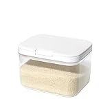 シービージャパン 米びつ 密閉 2kg 冷蔵保存OK 広口形状 防湿/防臭/防カビ/防虫 KOMEKOME ワンタッチ開閉 密閉米びつ2kg用 atomico