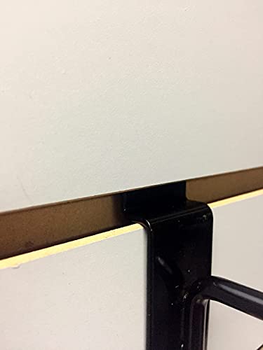 Execusystems Set Of 12 Slatwall Hooks Black Metal 6 Each 4 Inch And 6 Inch For Retail Display And Home Organization #TOP3