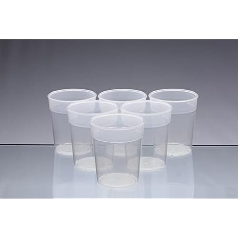 Dishwasher Safe Stackable Transparent Plastic Cups / Beakers / Tumblers 250ml (set of 6) Cover