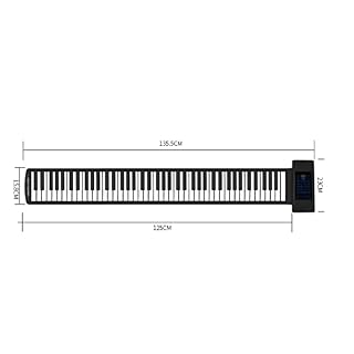 Piano 88 touches double klaxon roulé à la main pour adulte débutant avec prise USB - Les Beatles, Paul McCartney, John Lennon, RIngo Starr, George Harrison Piano 88 touches double klaxon roulé à la main pour adulte débutant avec prise USB – Image 3