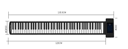 Piano 88 touches double klaxon roulé à la main pour adulte débutant avec prise USB - Les Beatles, Paul McCartney, John Lennon, RIngo Starr, George Harrison Piano 88 touches double klaxon roulé à la main pour adulte débutant avec prise USB – Image 4