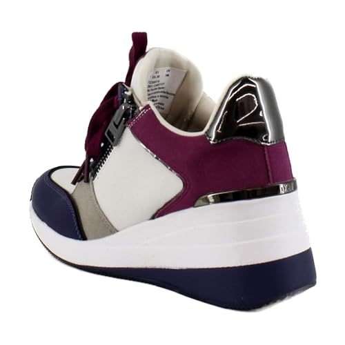 Image of DKNY Women's Kaden Lace Up Wedge Sneaker with Side Zipper