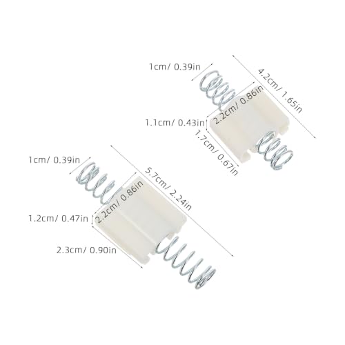 Kit de 4 piezas de herrajes para puertas plegables, pestillos para puertas de gabinete para reparación de puertas plegables de clóset, accesorios para interiores de clóset miniatura 7