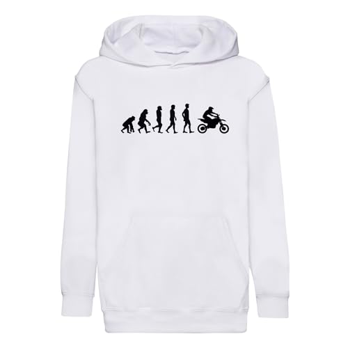 Sweat à capuche enfant motocross Evolution Moto en coton premium