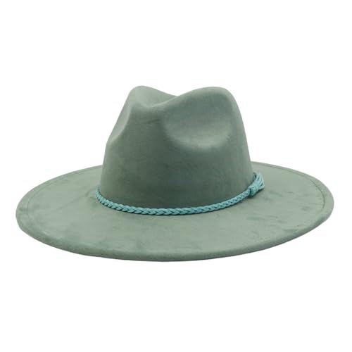 Wide Brim Fedora Hats for Women and Men