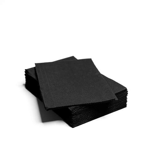 TATTOOSTOCKS Einweg Dentallätzchen, 125 Stück, Schwarz