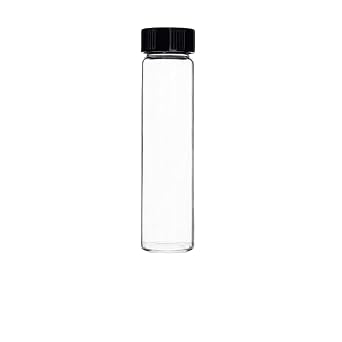 Glass Sample Vial with Screw Cap, 50ml, 27 x 108mm, 10PCS