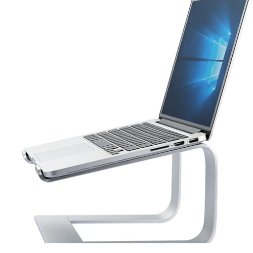 Soporte de aluminio para laptop ajustable con ventilación miniatura 5