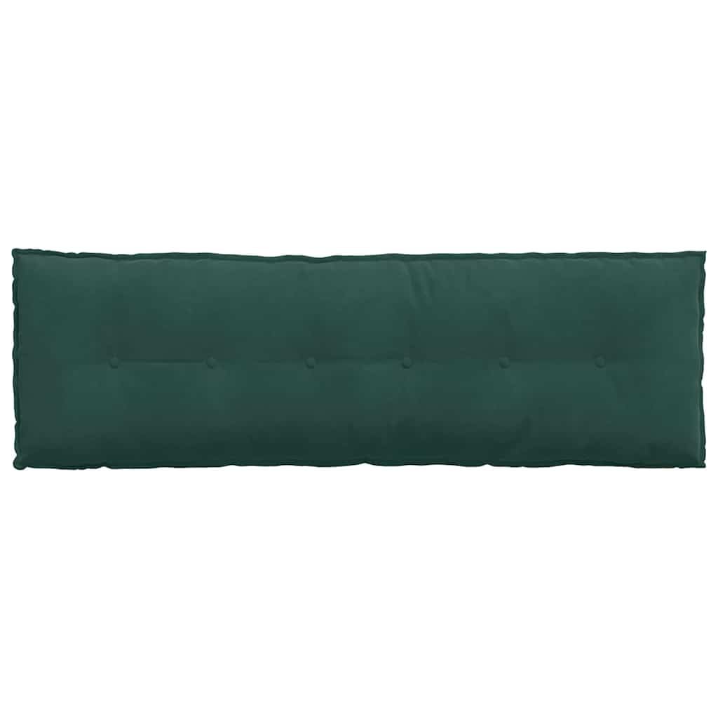 Poduszka na oparcie, ciemnozielona, 160 x 50 cm, sztruksowy materiał z wypełnieniem poliestrowym, ergonomiczna poduszka podpierająca do biura, na sofę, łóżko i fotel, podparcie lędźwiowe