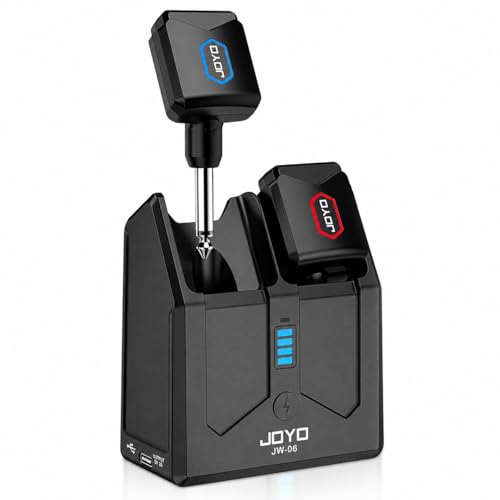 5.8Ghz Wireless Guitar Transmitter Receiver Guitar System with Charging Box for Electric Guitar Bass...