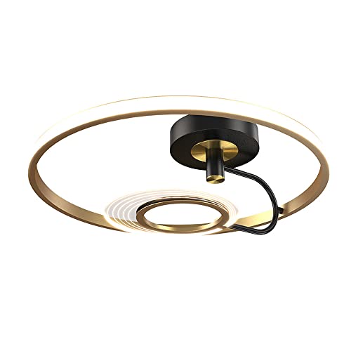 Plafonnier LED cuisine moderne doré pour éclairage sans éblouissement - 2
