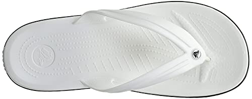 Chinelo Crocband Flip, Crocs, Adulto Unissex, Branco, 37