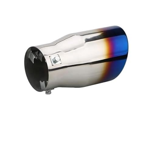 Embout d'échappement 80mm acier inoxydable bleui auto