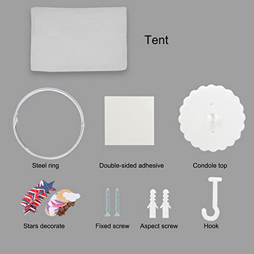 Yaersi Bed Canopy For Kids Bed, Round Dome Crib Nook Princess Castle, Play Tent Hanging Room Decoration, Dreamy Mosquito Net Bedding #TOP6