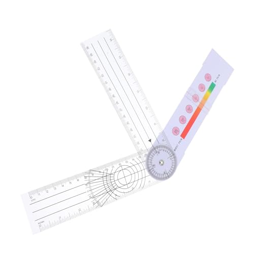 OUNONA Portable Finger Goniometer Angle Finder Protractor Ruler Gauge for Assessment Multi Functional Medical Measuring Tool for Physiotherapy and Rehabilitation
