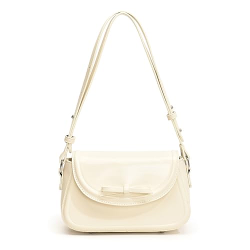 Image of Red Shoulder Bag Y2k Purse for Women Trendy Leather Handbag 90s Clutch Purse Top Handle Satchel