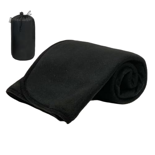 Manta de viaje | Gran manta de avión con bolsa – Reutilizable para todas las estaciones, lavable a máquina, para dormitorio, sofá, acampada, playa