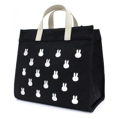 HAPITAS(ハピタス) HAP6033 2-Way Tote Bag, Handbag, M Size, B246 Miffy Boa White Cover