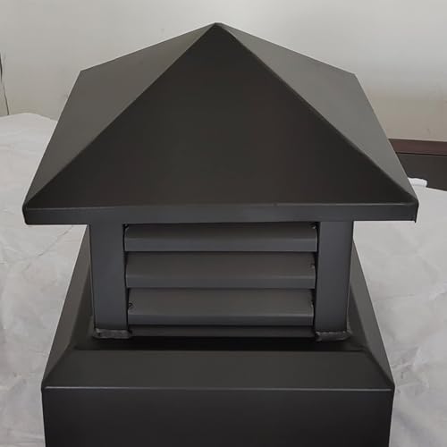 Tuyau de cheminée ventilé avec capot de ventilation de toit 40 cm - 3