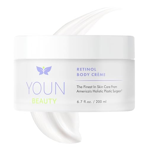 YOUN Beauty Retinol Body Creme by Dr. Anthony Youn | Firming & Hydrating Retinol Lotion for Body with Vitamin E, B5, Shea Butter, Sunflower & Coconut Oil | Smooths, Moisturizes & Renews Skin Texture