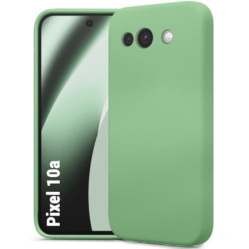Image of TheGiftKart Genuine Liquid Silicone Back Cover Case for Google Pixel 10A | Soft Micro-Fibre Lining Inside | Camera Protection Bump | Shockproof Cover Case for Google Pixel 10A (Silicone, Fog)