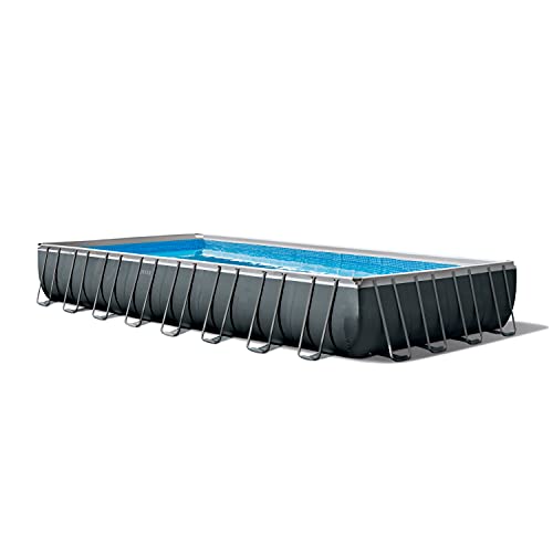 Intex 26373Eh Ultra Xtr Deluxe Rectangular Above Ground Swimming Pool Set: 32Ft X 16Ft X 52In – Includes 2800 Gph Sand Filter Pump – Supertough Puncture Resistant – Rust Resistant – Easy To Assemble #TOP1