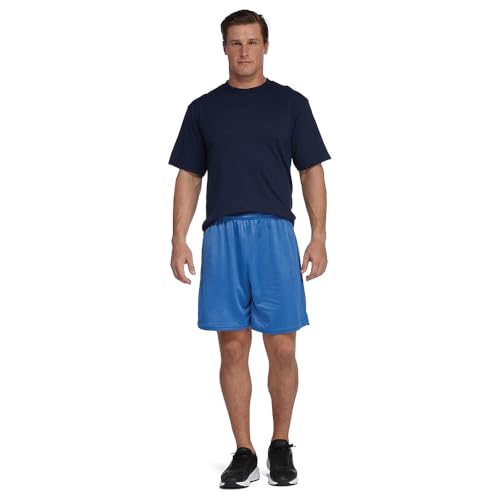 Soffe mens Athletic Drawstring Mini Mesh Nylon Shorts, 7" Inseam4