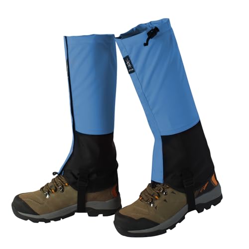 Shyllin Outdoor Wasserdicht Gamaschen, Wandergamaschen Herren, Atmungsaktive Einschutz, wasserdichte Gaiter, Unisex Outdoor Gamaschen für Trekking, Schnee, Skifahren, landwirtschaftliche Arbeit