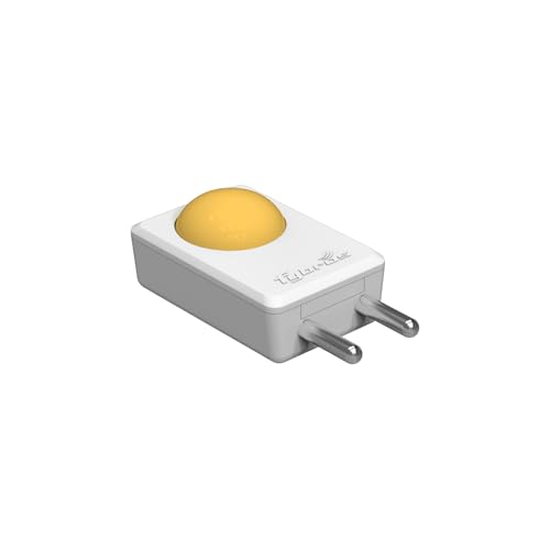 Image of FYBROS Bloom Pro LED Night Lamp | 0.5W | Yellow Light | Indirect Lighting | 2-Pin Plug | Energy Efficient | Low Power Consumption | Ideal for Bedroom, Kids Room, Hallway | Pack of 1