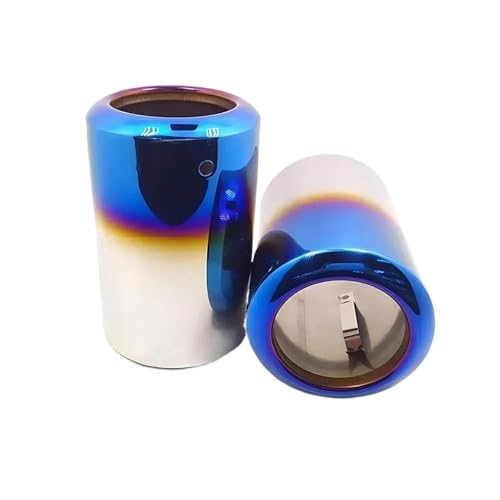 Embout de silencieux d'échappement rond Mazda CX-30 2020 2021 2022 bleu 2pcs