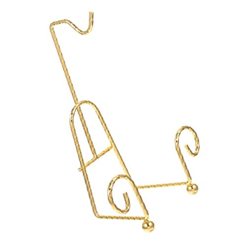 IWOWHERO Elegant Metal Cup Holder Stand Stylish Display Rack for Tea Cups Mugs and Plates and Reliable Kitchen Organizer for Home Single Unit