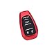 Royalfox(TM) Luxury Aircraft Aluminum Smart 3 Buttons car Key Fob case Cover for Alfa Romeo Giulia Stelvio 4c Mito Giulietta 2017+ (red)