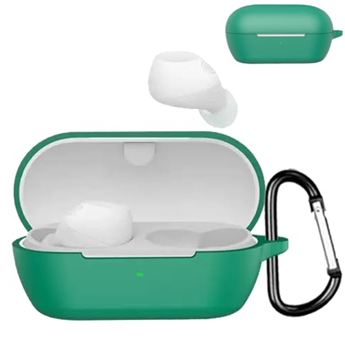 JXRICH For Sony WF-C710N �P�[�X �\�j�[ WF-C710N �p �J�o�[ �����h�~ �L�Y�h�~ �V���R���P�[�X �����[�d�\ �S�ʕی� �J���r�i�t��(�O���[��)