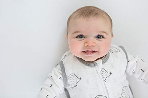 Swaddledesigns Cotton Muslin Zzzipme Sleeping Sack, Wearable Blanket With 2-Way Zipper, Black Hedgehog, Small, 0-6 Months #TOP4