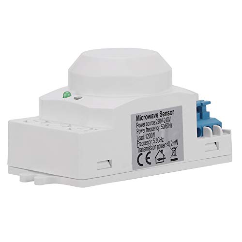 AKLOSIPY Motaje de Microondas Inteligente de 360 ​​grados para el Control de Iluminación de Ahorro de Energía 220-240V