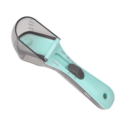 GLOGLOW Pet Food Measuring Scoop Adjustable 1 Cup Dog Food Scoop with Scale Portion Control Cup for Dry Cat Food Feeding Supplies