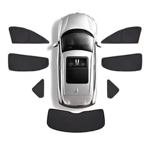 Car Sun Visor for Volkswagen POLO Hatchback 2006-2010 Windshield Sun Visor Anti-ultraviolet Insulation Heat Conduction Low Temperature Interior All Black Opaque,7 pieces whole car