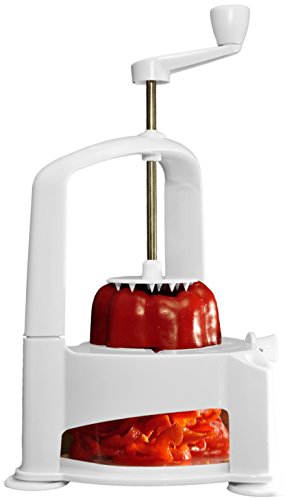 Brieftons Vertico Spiralizer: Vegetable Spiral Slicer, Fresh Veggie Spaghetti & Pasta Maker for Low Carb Healthy Vegetable Meals