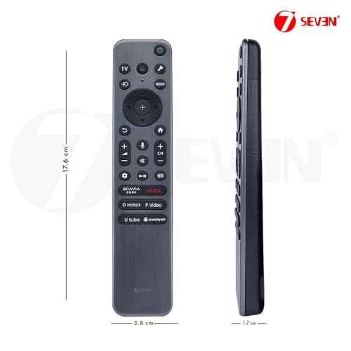 Image of 7SEVEN Compatible Sony TV Remote RMF-TX910U Model with Voice Command Suitable for Bravia XR Master Series OLED 4K Ultra HD Smart Google Television XR-65A95L XR-55A95L XR-75X90L XR-85X90L XR-98X90L