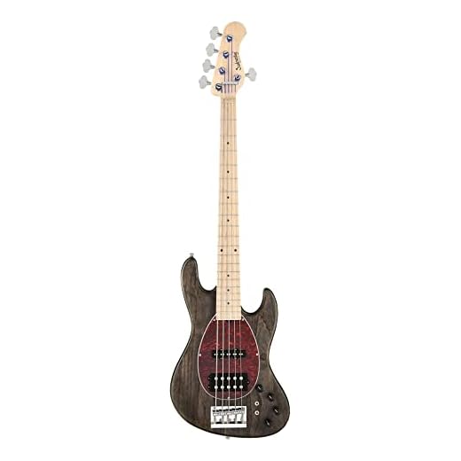 Sadowsky MetroLine 21-fret Vintage M/J Bass, Swamp Ash Body, 5-string - Nirvana Black Transparent Satin