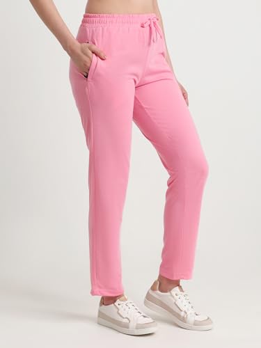 Image of T T Women Regular Fit Poly Jersey Solid Trackpant