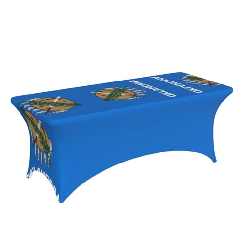 Housse de table extensible Oklahoma State Flag EdWal 1,8m pour banquet - 4