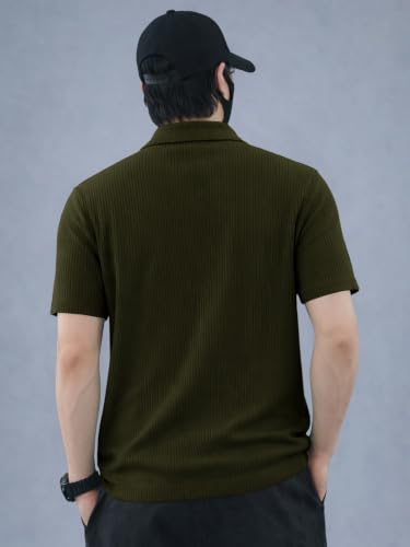 Image of Noble Monk Men's Solid Regular Fit Polo Shirt