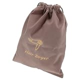 GOOHOCHY Haartrockner Etui mit Kordelzug Samtbeutel 23X30cm Baumwollbeutel für Reise und Zuhause Organizer für Föhn Schmuck und Kleine Accessoires