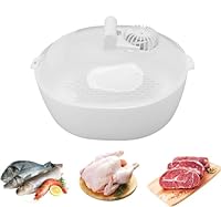 Auftauschale für Gefrorenes Fleisch, 4-in-1-Auftauschale mit Abtropfkorb, Große Schnelle Auftauschale, Praktische Auftauschale, Auftaukorb