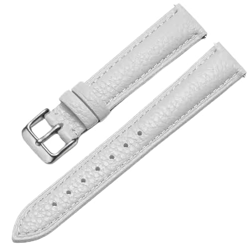 Image of Genuine Leather Watch Band Hand-Stitched Texture Padded Italian Leather Strap Quick Release 12mm 13mm 14mm 15mm 16mm 17mm 18mm 19mm 20mm 21mm 22mm 23mm 24mm Replacement Band for Women Men