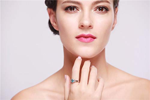 Uloveido White Gold Plated Oval Crystal Women Fashion Rings for Female Wedding Jewelry Size 6 7 8 9 Y33103