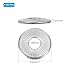 PATIKIL 304 Stainless Steel Flat Washers, 100 Pack M6x18mm Belleville Spring Disc Washer Conical Knurled Metric Gasket for Automotive Industrial Construction