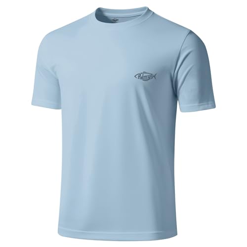 Palmyth Men's Fishing Shirt Short Sleeve Sun Protection UV UPF 50+ SPF T-Shirt2