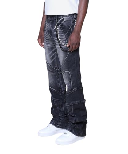 Smoke Rise Men's Colorblock and Piping Jean2